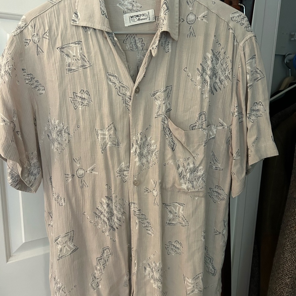 Mens Italian silk shirt